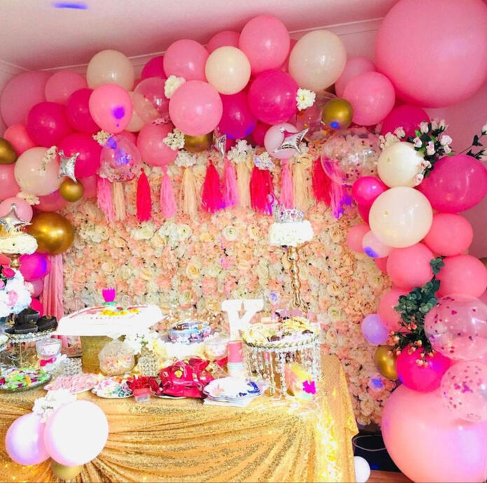 Cute pink decorations for the birthday girl! Hope you had a great day π