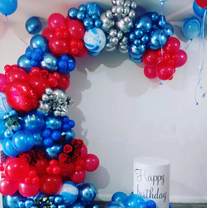 Spiderman themed boy balloons π